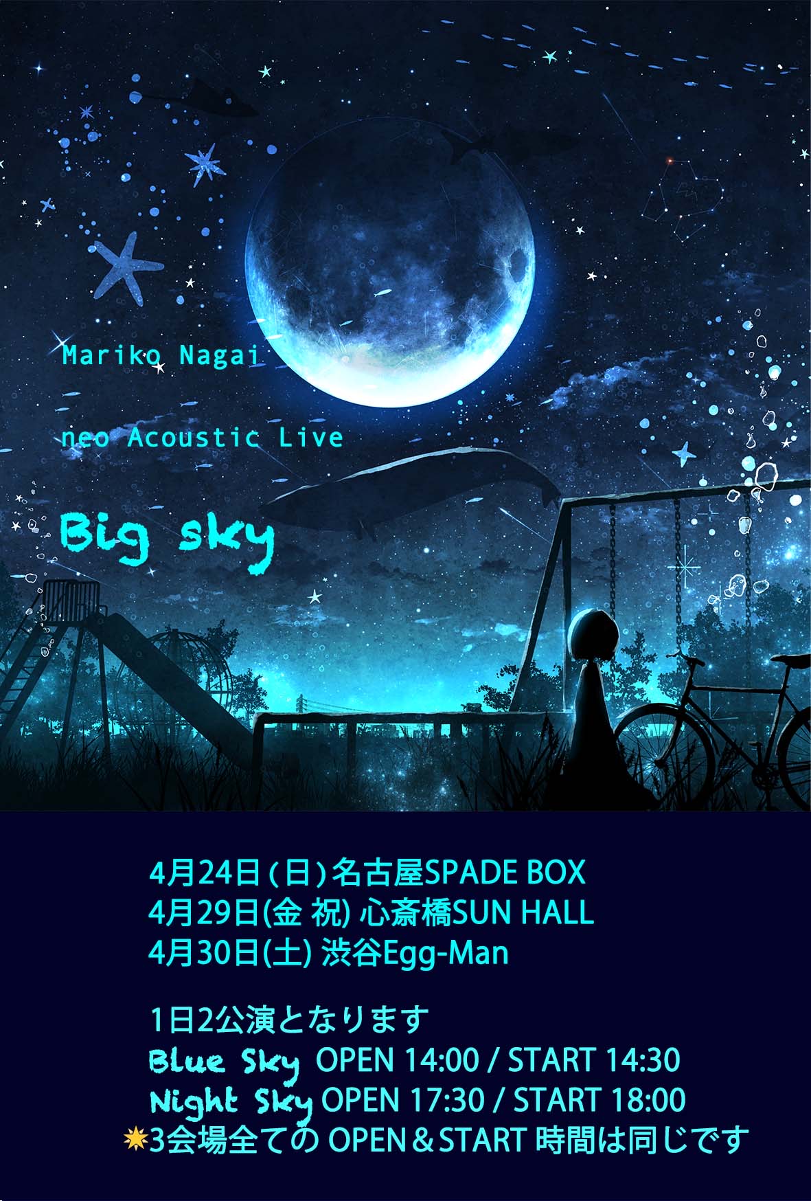 永井真理子 Big Sky~ neo Acoustic Live~ 夜の部/ Night Sky
